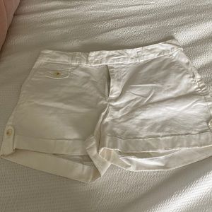 Banana Republic White chino shorts